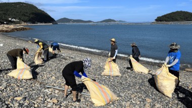 청정전남 으뜸마을 활동(해양쓰레기 수거)